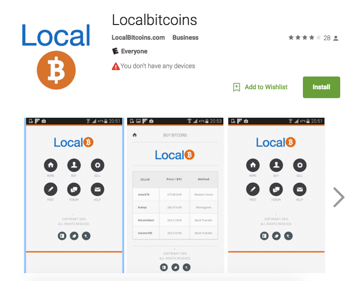 Localbitcoins как зайти с телефона