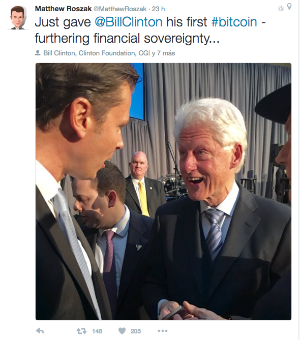 bill clinton bitcoin